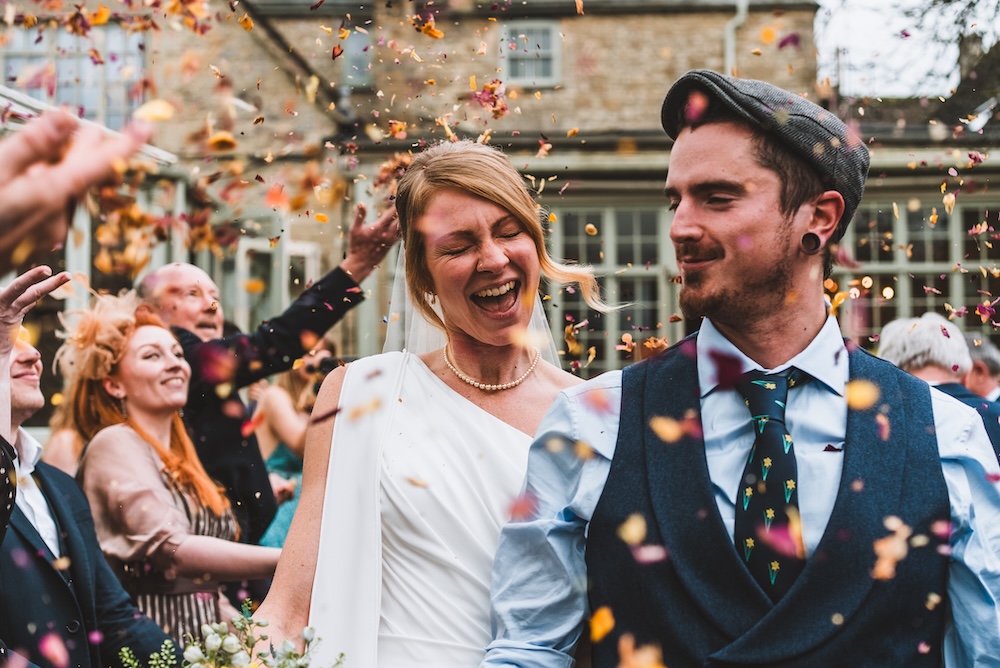 Cotswolds wedding photographer capturing a documentary moment at a countryside wedding